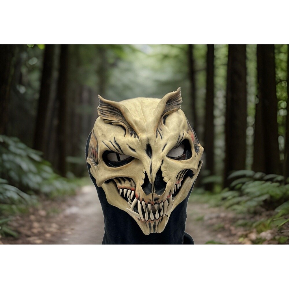 BSS Studios 1983 Fatal Fantasy Skull Mask Latex Cloth Halloween Monster